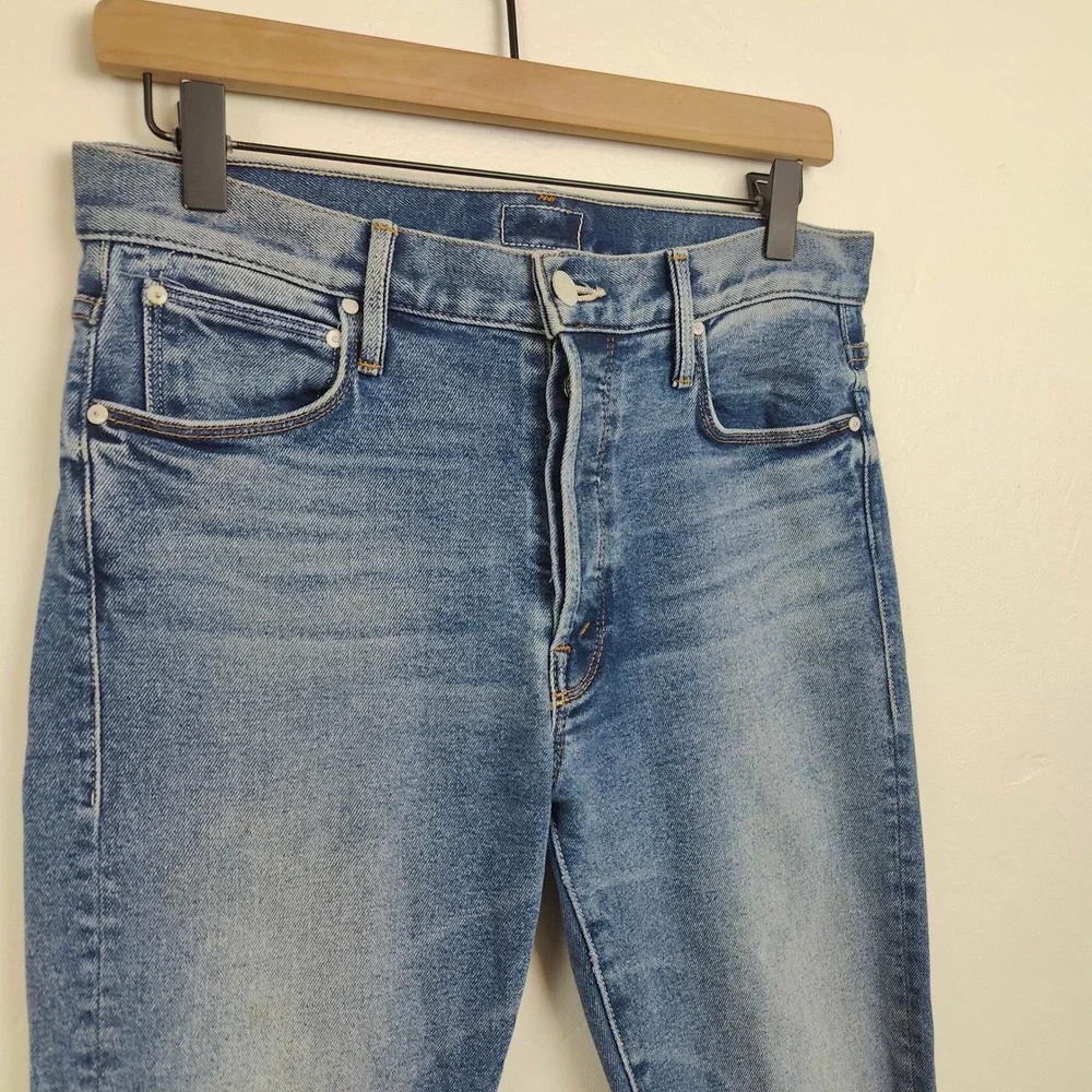 Mother The Proper Jeans Womens 26 No Boundaries Straight High Rise Button‎ Fly - Picture 3 of 14